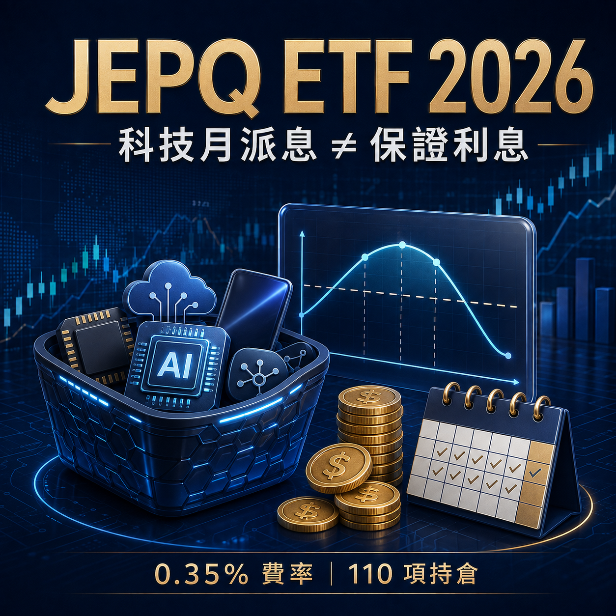 最全 JEPQ ETF投資指南2026！JEPQ ETF 是什麼？成分股真相、管理費解析！