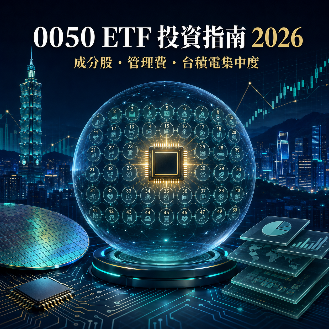 最全 0050 ETF投資指南2026！0050 ETF 是什麼？成分股真相、管理費解析！