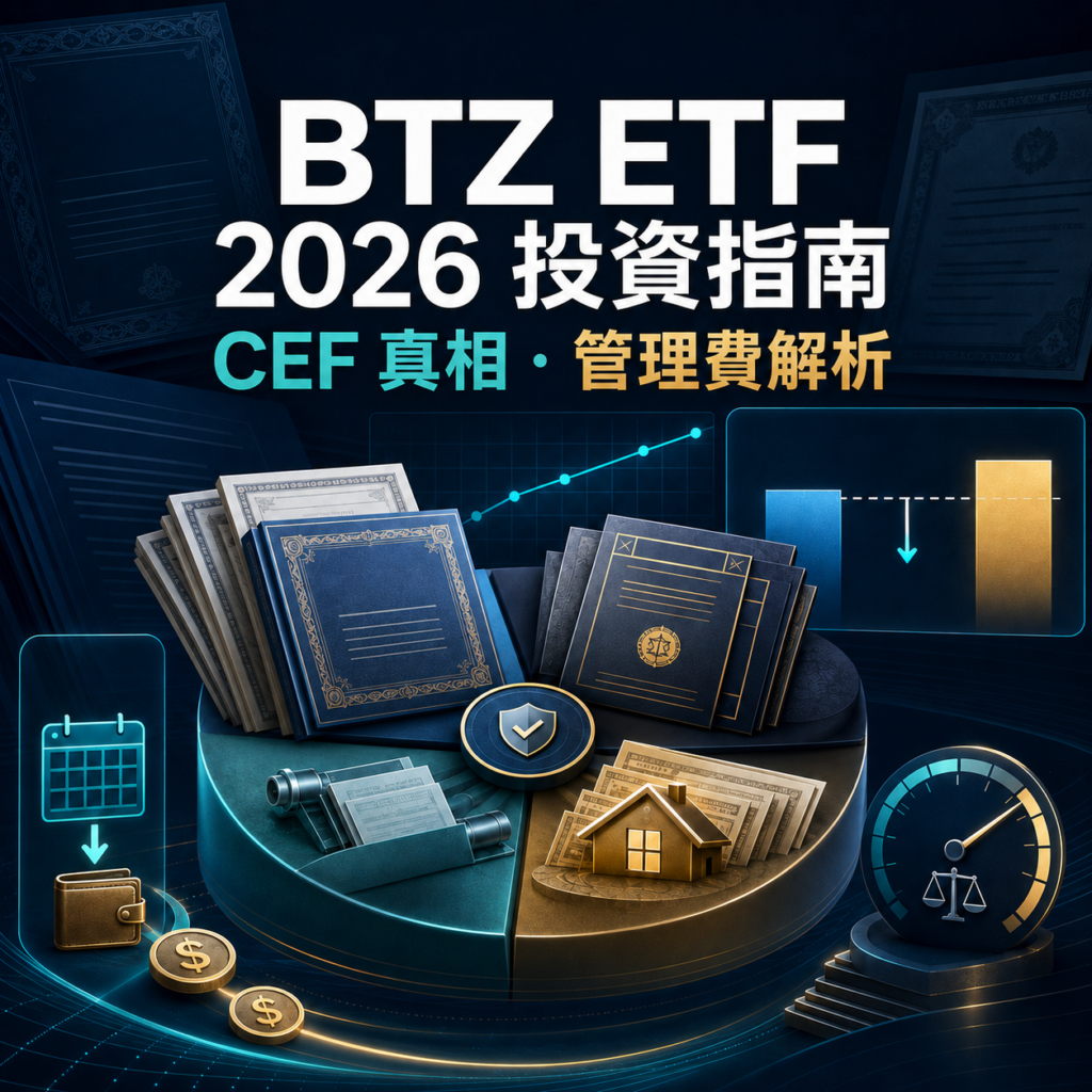 BTZ ETF投資指南2026：CEF真相、債券持倉與管理費解析