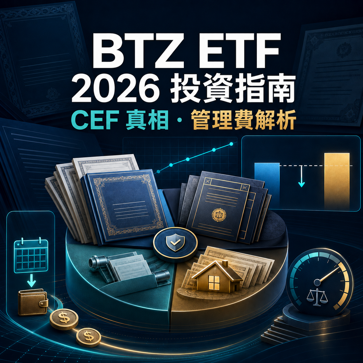 最全 BTZ ETF投資指南2026！BTZ ETF 是什麼？成分股真相、管理費解析！