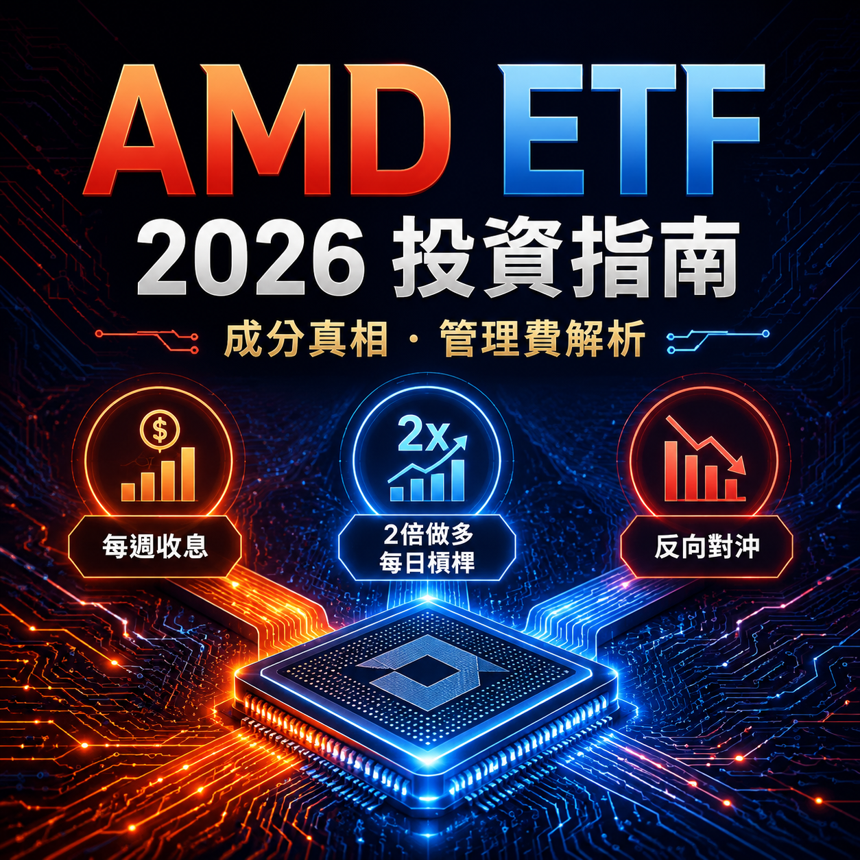 最全 AMD ETF投資指南2026！AMD ETF 是什麼？成分股真相、管理費解析！