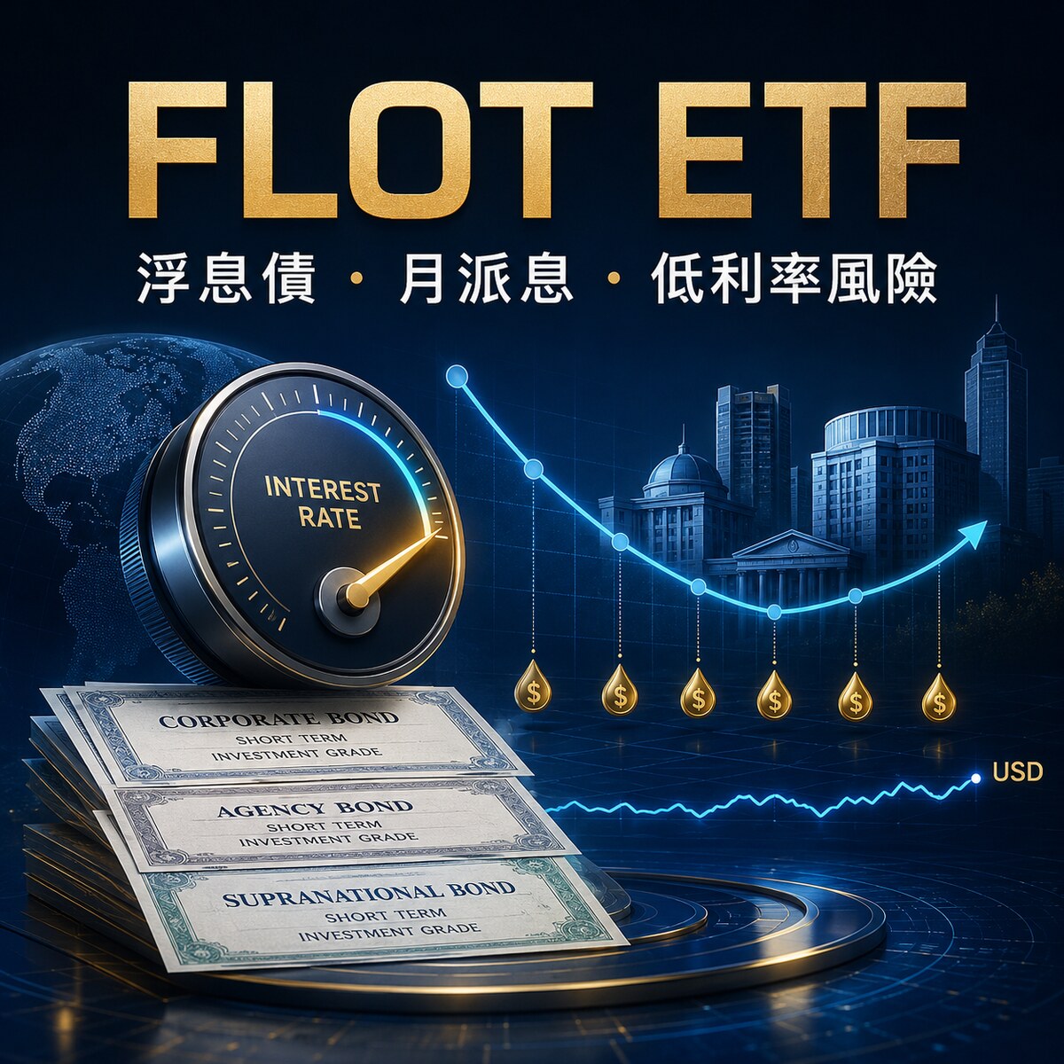 最全 FLOT ETF投資指南2026！FLOT ETF 是什麼？成分股真相、管理費解析！