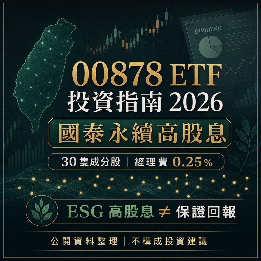 最全 00878 ETF投資指南2026！00878 ETF 是什麼？成分股真相、管理費解析！