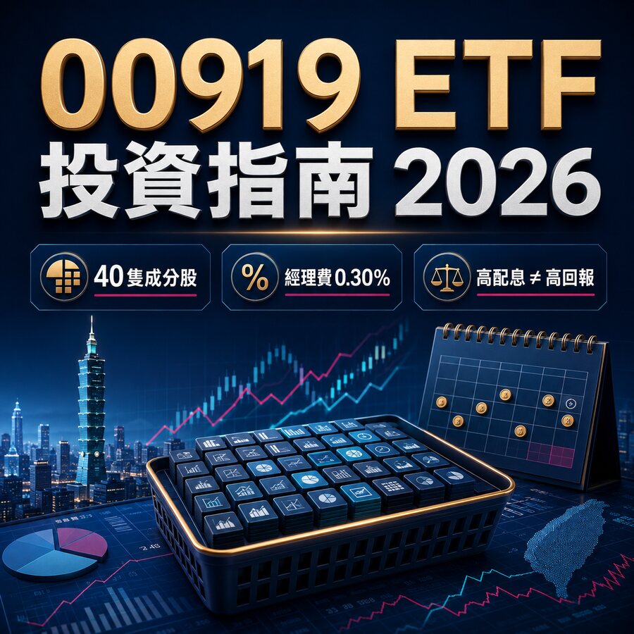 最全 00919 ETF投資指南2026！00919 ETF 是什麼？成分股真相、管理費解析！