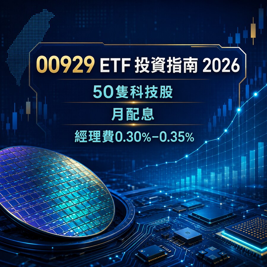 00929 ETF 投資指南2026:50隻科技股、月配息及0.30%–0.35%經理費
