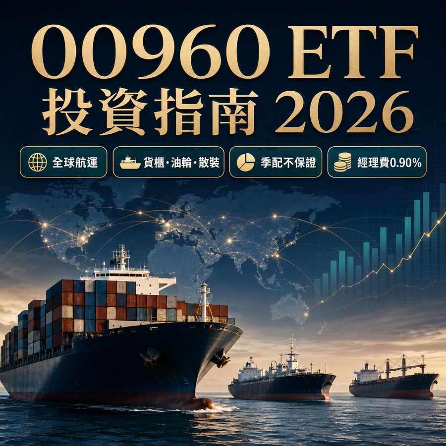 最全 00960 ETF投資指南2026！00960 ETF 是什麼？成分股真相、管理費解析！