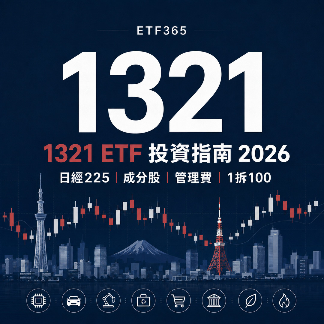 最全 1321 ETF投資指南2026！1321 ETF 是什麼？成分股真相、管理費解析！
