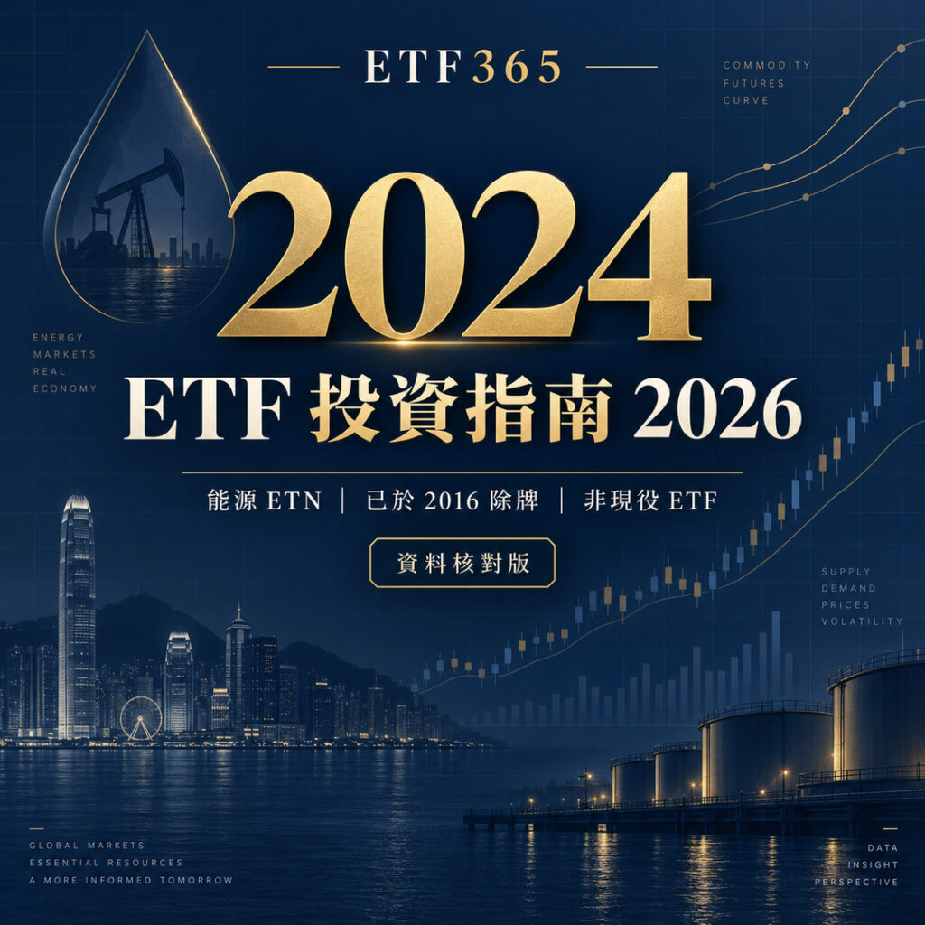 2024 ETF 投資指南2026：能源 ETN、0.75%年費、零派息及除牌真相